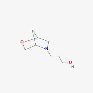 molecular formula C8H15NO2 B3325556 3-((1S,4S)-2-Oxa-5-azabicyclo[2.2.1]heptan-5-yl)propan-1-ol CAS No. 2158298-30-5