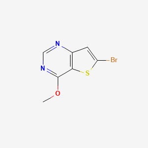 molecular formula C7H5BrN2OS B3325561 6-Bromo-4-methoxythieno[3,2-d]pyrimidine CAS No. 215927-37-0