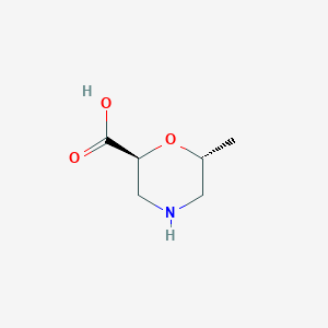 (2S,6R)-6-Methylmorpholine-2-carboxylic acid