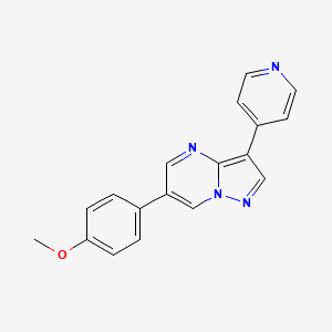 3-(Pyridin-4-yl)-6-(4-methoxyphenyl)-pyrazolo(1,5-A)pyrimidine