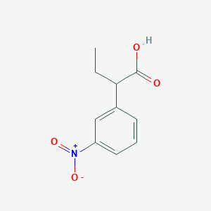 molecular formula C10H11NO4 B3325656 2-(3-nitrophenyl)butanoic acid CAS No. 21762-22-1