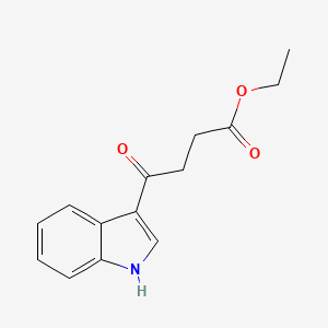 molecular formula C14H15NO3 B3325673 ethyl 4-(1H-indol-3-yl)-4-oxobutanoate CAS No. 21859-98-3