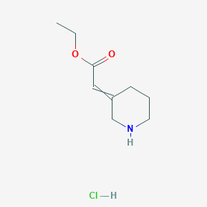 B3325715 (E)-Ethyl 2-(piperidin-3-ylidene)acetate hydrochloride CAS No. 2197130-34-8