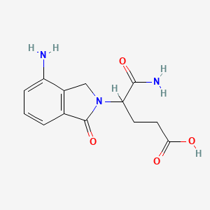 5-Amino-4-(4-amino-1-oxoisoindolin-2-yl)-5-oxopentanoic acid