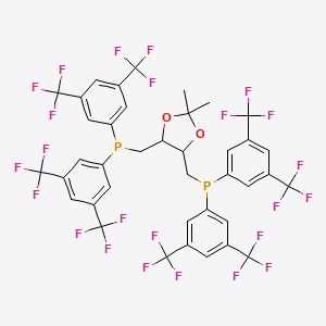 [5-[Bis[3,5-bis(trifluoromethyl)phenyl]phosphanylmethyl]-2,2-dimethyl-1,3-dioxolan-4-yl]methyl-bis[3,5-bis(trifluoromethyl)phenyl]phosphane