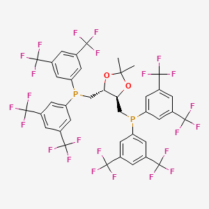 (4R)-2,2-Dimethyl-4beta,5alpha-bis[bis[3,5-bis(trifluoromethyl)phenyl]phosphinomethyl]-1,3-dioxolane