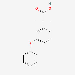 molecular formula C16H16O3 B3325816 2-methyl-2-(3-phenoxyphenyl)propanoic Acid CAS No. 222191-15-3