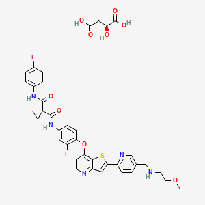 molecular formula C37H35F2N5O9S B3325933 Sitravatinib Malate CAS No. 2244864-88-6