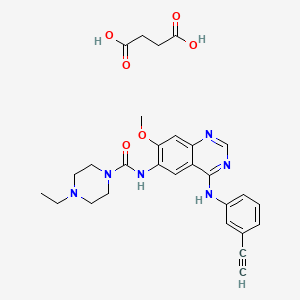 molecular formula C28H32N6O6 B3325986 Epitinib succinate CAS No. 2252334-12-4