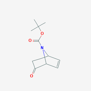 molecular formula C11H15NO3 B3326006 Tert-butyl 5-oxo-7-azabicyclo[2.2.1]hept-2-ene-7-carboxylate CAS No. 227454-58-2