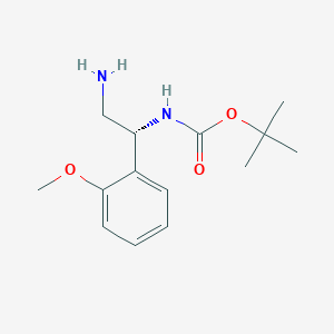tert-Butyl (R)-(2-amino-1-(2-methoxyphenyl)ethyl)carbamate