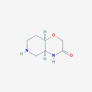 molecular formula C7H12N2O2 B3326194 (4AS,8aR)-hexahydro-2H-pyrido[4,3-b][1,4]oxazin-3(4H)-one CAS No. 2377012-62-7