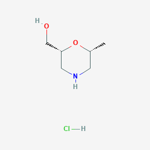 rel-((2R,6R)-6-methylmorpholin-2-yl)methanol hydrochloride