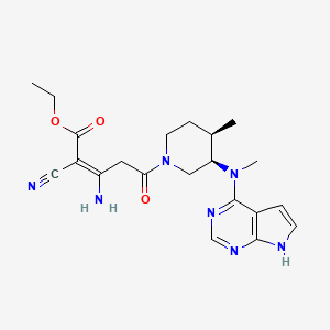 molecular formula C21H27N7O3 B3326274 Unii-L28YG2T6CM CAS No. 2459302-85-1