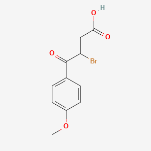 molecular formula C11H11BrO4 B3326346 3-Bromo-4-(4-methoxyphenyl)-4-oxobutanoic acid CAS No. 24849-51-2