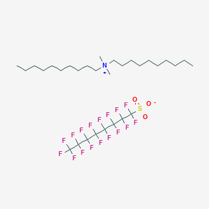 molecular formula C30H48F17NO3S B3326381 didecyl(dimethyl)azanium;1,1,2,2,3,3,4,4,5,5,6,6,7,7,8,8,8-heptadecafluorooctane-1-sulfonate CAS No. 251099-16-8