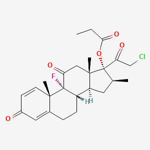 molecular formula C25H30ClFO5 B3326384 Clobetasone 17-Propionate CAS No. 25122-56-9