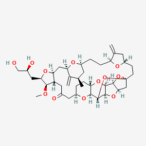 (1S,3S,6S,9S,12S,14R,16R,18S,20R,21R,22S,26R,29S,31R,32S,33R,35R,36S)-20-[(2S)-2,3-Dihydroxypropyl]-21-methoxy-14-methyl-8,15-dimethylidene-2,19,30,34,37,39,40,41-octaoxanonacyclo[24.9.2.13,32.13,33.16,9.112,16.018,22.029,36.031,35]hentetracontan-24-one