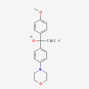 1-(4-Methoxyphenyl)-1-(4-morpholinophenyl)prop-2-yn-1-ol