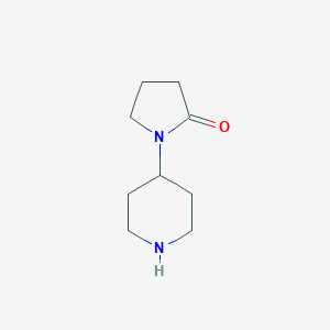 molecular formula C9H16N2O B033265 1-(Piperidin-4-yl)pyrrolidin-2-one CAS No. 91596-61-1