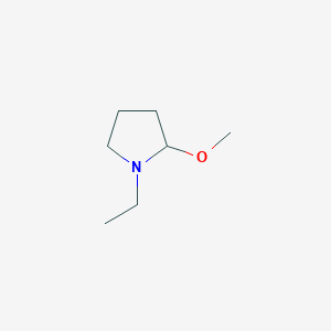 molecular formula C7H15NO B3326545 1-Ethyl-2-methoxypyrrolidine CAS No. 261614-86-2