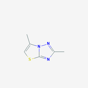 molecular formula C6H7N3S B3326589 2,6-Dimethylthiazolo[3,2-b][1,2,4]triazole CAS No. 26542-68-7