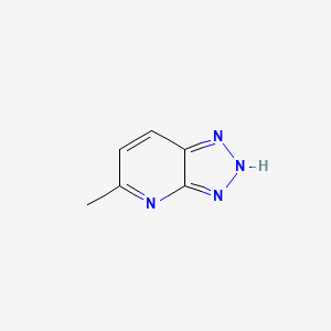 molecular formula C6H6N4 B3326689 5-Methyl-1H-[1,2,3]triazolo[4,5-b]pyridine CAS No. 27582-23-6