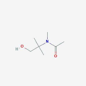 molecular formula C7H15NO2 B3326690 N-(1-hydroxy-2-methylpropan-2-yl)-N-methylacetamide CAS No. 276240-69-8