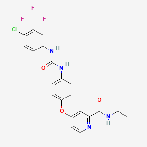 4-(4-(3-(4-chloro-3-(trifluoromethyl)phenyl)ureido)phenoxy)-N-ethylpicolinamide