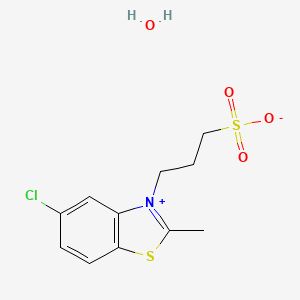 3-(5-Chloro-2-methylbenzo[d]thiazol-3-ium-3-yl)propane-1-sulfonate hydrate