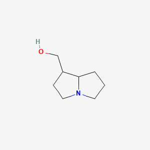molecular formula C8H15NO B3326815 (hexahydro-1H-pyrrolizin-1-yl)methanol CAS No. 28639-18-1