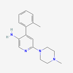 molecular formula C17H22N4 B3326861 6-(4-Methylpiperazin-1-yl)-4-(o-tolyl)pyridin-3-amine CAS No. 290297-24-4