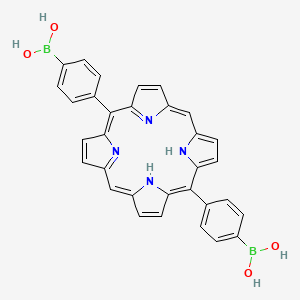 5,15-Bis(4-dioxylborylphenyl)porphyrin