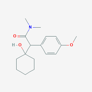 molecular formula C17H25NO3 B3326909 alpha-(1-Hydroxycyclohexyl)-4-Methoxy-N,N-Dimethylbenzeneacetamide CAS No. 295366-48-2