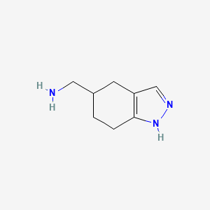 molecular formula C8H13N3 B3326960 (4,5,6,7-Tetrahydro-2H-indazol-5-yl)methanamine CAS No. 299180-15-7