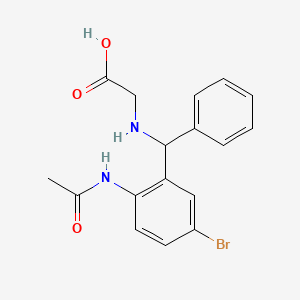 molecular formula C17H17BrN2O3 B3327094 ((2-Acetamido-5-bromophenyl)(phenyl)methyl)glycine CAS No. 313226-04-9