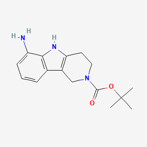 molecular formula C16H21N3O2 B3327106 tert-Butyl 6-amino-3,4-dihydro-1H-pyrido[4,3-b]indole-2(5H)-carboxylate CAS No. 313369-40-3