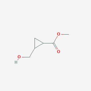 molecular formula C6H10O3 B3327127 Methyl 2-(hydroxymethyl)cyclopropane-1-carboxylate CAS No. 31443-73-9