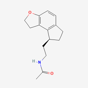 molecular formula C15H19NO2 B3327244 N-[2-[(8S)-2,6,7,8-tetrahydro-1H-cyclopenta[e][1]benzofuran-8-yl]ethyl]acetamide CAS No. 326793-94-6