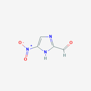 molecular formula C4H3N3O3 B3327357 5-nitro-1H-imidazole-2-carbaldehyde CAS No. 33543-81-6