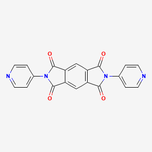 molecular formula C20H10N4O4 B3327402 2,6-Di(pyridin-4-yl)pyrrolo[3,4-f]isoindole-1,3,5,7(2H,6H)-tetraone CAS No. 34072-51-0