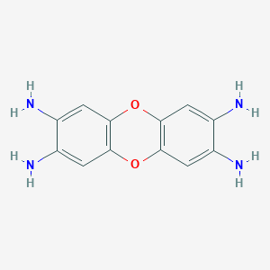 molecular formula C12H12N4O2 B3327427 Dibenzo[b,e][1,4]dioxine-2,3,7,8-tetraamine CAS No. 34294-67-2