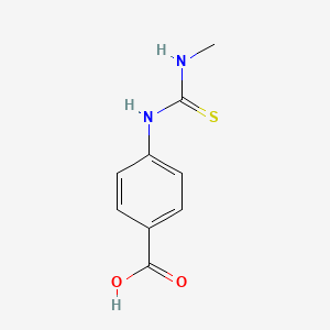 molecular formula C9H10N2O2S B3327505 4-{[(Methylamino)carbonothioyl]amino}benzoic acid CAS No. 34725-34-3
