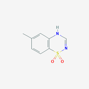 molecular formula C8H8N2O2S B3327705 6-Methyl-2H-benzo[e][1,2,4]thiadiazine 1,1-dioxide CAS No. 37162-39-3