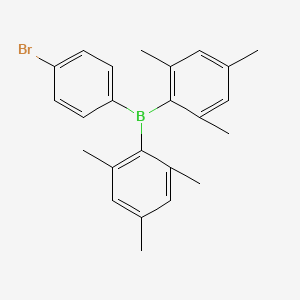 molecular formula C24H26BB B3327778 (4-Bromophenyl)dimesitylborane CAS No. 38186-40-2