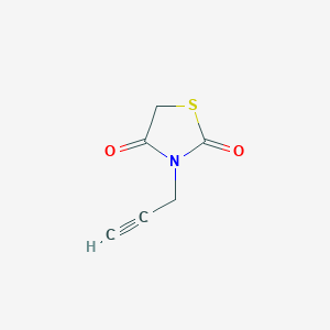 molecular formula C6H5NO2S B3327848 3-(Prop-2-yn-1-yl)-1,3-thiazolidine-2,4-dione CAS No. 39137-29-6
