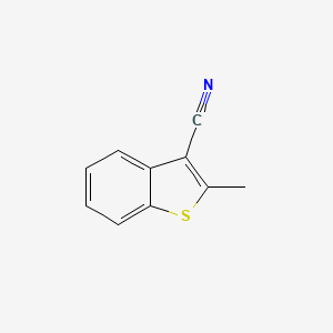 molecular formula C10H7NS B3327922 2-Methyl-1-benzothiophene-3-carbonitrile CAS No. 39812-03-8