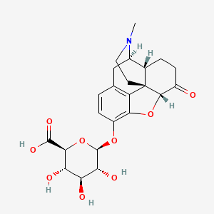 molecular formula C23H27NO9 B3327967 Hydromorphone 3-glucuronide CAS No. 40505-76-8