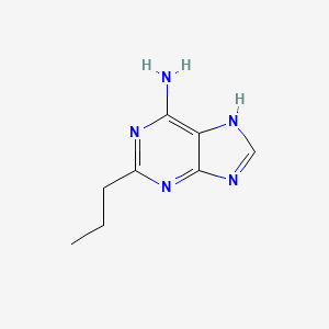 molecular formula C8H11N5 B3328013 2-propyl-7H-purin-6-amine CAS No. 407600-14-0