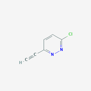 molecular formula C6H3ClN2 B033281 3-Chloro-6-ethynylpyridazine CAS No. 160510-68-9